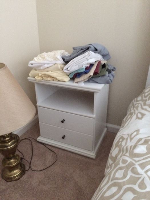 White nightstand