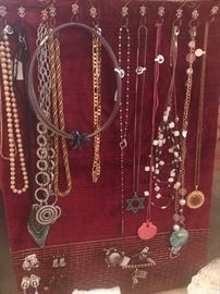 Vintage jewelry with names such as Hobe, Trifari, Swarovski, Murano, Duneier, Monet, and Lucien Piccard