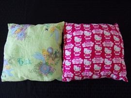Tickerbell pillow and Hello Kitty Pillow