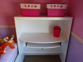Girls bedroom set, bunk or twins with desk, dresser and mirrors, and chest of drawers! From NFM