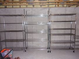 Metal storage/shelving/shelves