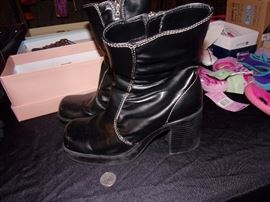 Children's clothing and costumes size 6mo to 6years+ (Some new with tags from The Children's Place) Kids hats, leggings, shorts, skirts, jeans, short&long sleeve tops, pajamas, socks, hosiery, coats and jackets. Shoes Infant to child 12, Adult female shoes size 6