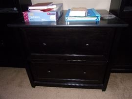 Black lateral 2 drawer file