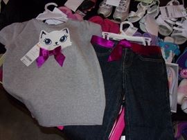 Children's clothing and costumes size 6mo to 6years+ (Some new with tags from The Children's Place) Kids hats, leggings, shorts, skirts, jeans, short&long sleeve tops, pajamas, socks, hosiery, coats and jackets. Shoes Infant to child 12, Adult female shoes size 6