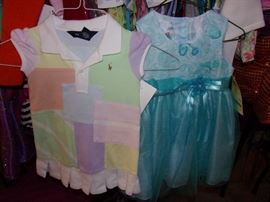 Children's clothing and costumes size 6mo to 6years+ (Some new with tags from The Children's Place) Kids hats, leggings, shorts, skirts, jeans, short&long sleeve tops, pajamas, socks, hosiery, coats and jackets. Shoes Infant to child 12, Adult female shoes size 6