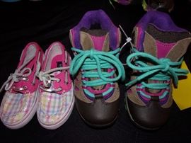 Children's clothing and costumes size 6mo to 6years+ (Some new with tags from The Children's Place) Kids hats, leggings, shorts, skirts, jeans, short&long sleeve tops, pajamas, socks, hosiery, coats and jackets. Shoes Infant to child 12, Adult female shoes size 6