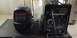 Chicago electric welding with helmet.