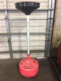 Oil drain bucket.