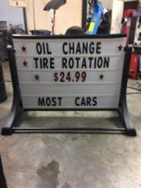 Magic Master 2 Sided Sign w/ letters