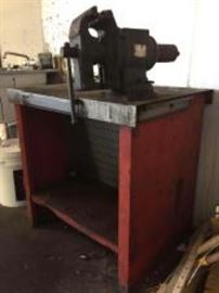 Metal Work Table w/ 5” Vise