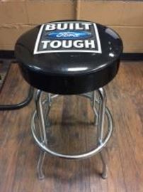 Built Ford Tough Stool

D: Seat is 15” W x 30” H