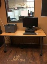 Rolling Computer Desk.