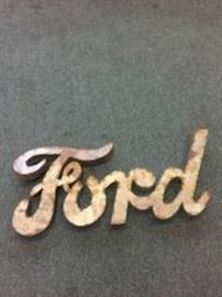 Handcrafted Metal Ford Sign

D: 38” W x 16” H