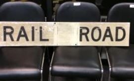 Aluminum Railroad Sign.