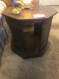 Pair of octagonal end tables