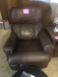 Lazy boy leather recliner