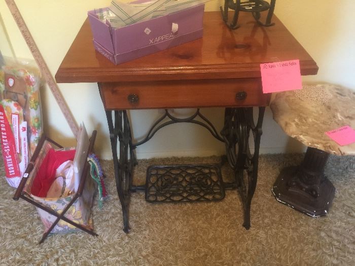 Antique Sewing machine table