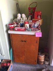 Cabinet/Christmas decor