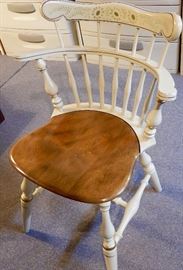 ONE OF THE FOUR PAINTED ETHAN ALLEN CHAIRS