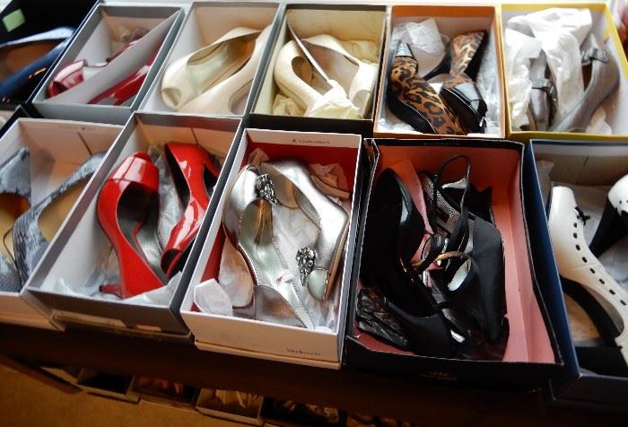 I have never seen so many pairs of beautiful shoes--7 1/2 to 8--Hundreds of boxes of beautiful shoes!