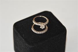 14 Kt. (VS-1 Diamonds) White Gold Lady’s Diamond Wedding Set. “Excellent Condition” Full Certified Appraisal Included.
