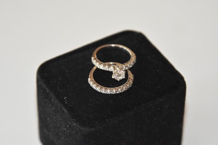 14 Kt. (VS-1 Diamonds) White Gold Lady’s Diamond Wedding Set. “Excellent Condition” Full Certified Appraisal Included. 