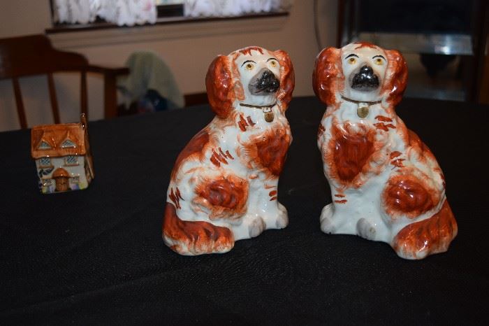 Staffordshire Dogs Pair. Rare