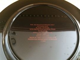 Large plastic plated gold top 16 count