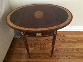 Two (2) Stickley Butler tables inlaid wood $150 each