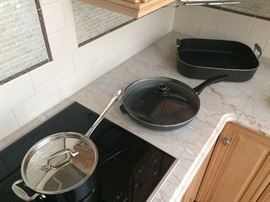 All-Clad and Swiss Diamond Fry Pan  $65- $75 each