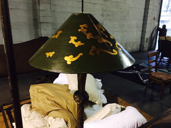 Each lamp features high end detailed shades