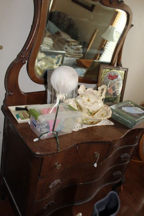 furniture antique dresser and vanity mirror