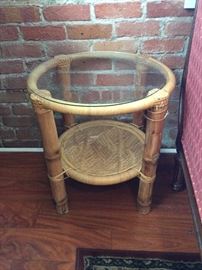 Bamboo side table