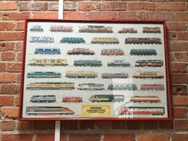 Framed Train Print, Room #4