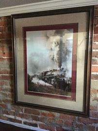 Framed Locomotive print , Room 4