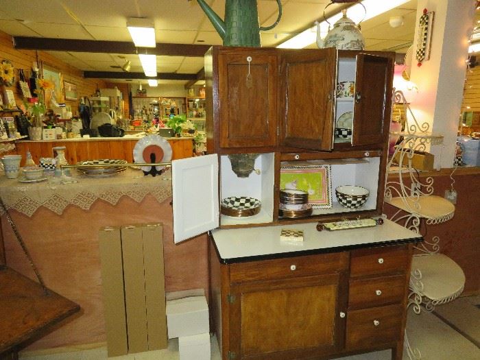 Antique Hoosier Style Cabinet
