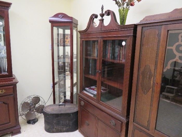 Lighted Corner Cabinet, Book Case,  Cabinet