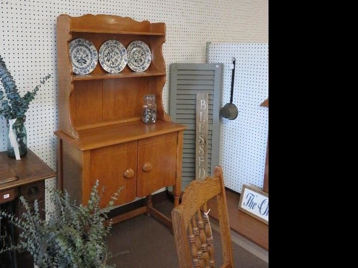 Wood Display Cabinet