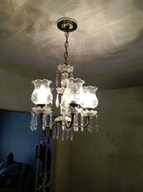 Beautiful 5 globe chandelier