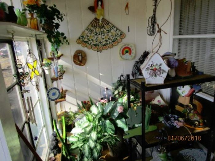 The lady loved her plants and her yard and outdoor decor.  