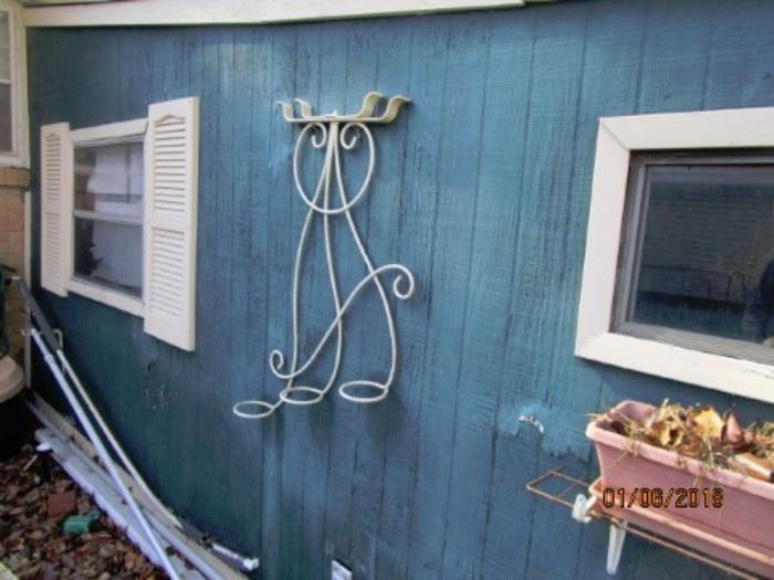 Outdoor planter wall mount.
