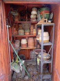 Pots, Pots and more pots....waiting for spring planting!