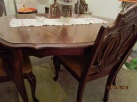 Side view - Dining Table and chairs