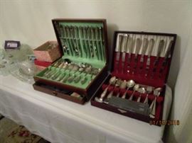 2 sets Silverplate Flatware