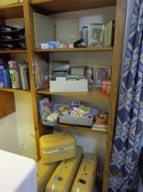 Misc office supplies and pic frames
