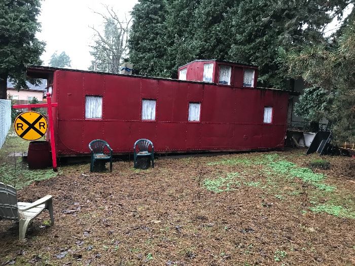 1930’s South Pacific railroad caboose converted to a tiny home please call 3605216610 to schedule a viewing! Buyers are responsible for all due diligence before buying and to pay for relocating from its current location downtown Vancouver!