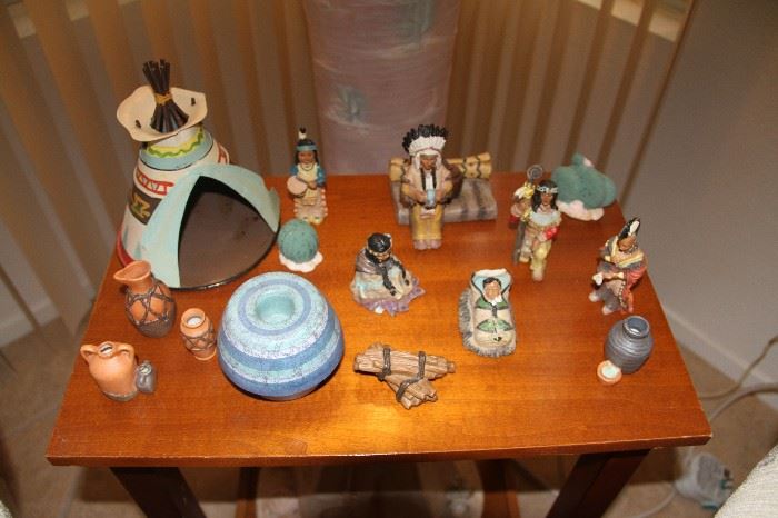 End table, american Indian collectibles