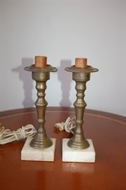 Vintage Candlestick Lamps