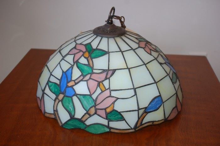 Antique Tiffany Style Hanging Lamp