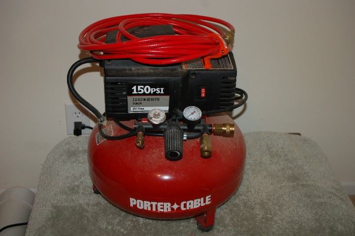 Porter & Cable 150 PSI Air Compressor With Hose